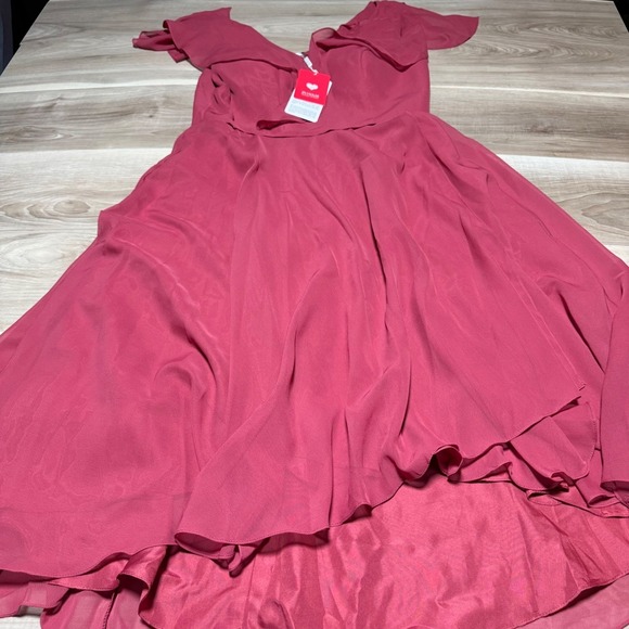 JJs House Dresses & Skirts - JJ's House High-Low Dress Women 12 Cinnamon Rose Chiffon Formal Guest NWT
